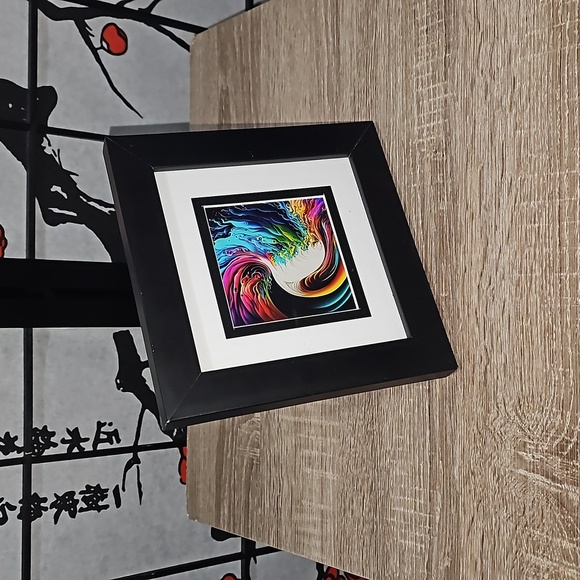 Colorful Art Watercolor Oil‎ Painting Framed Art Print - Picture 2 of 11